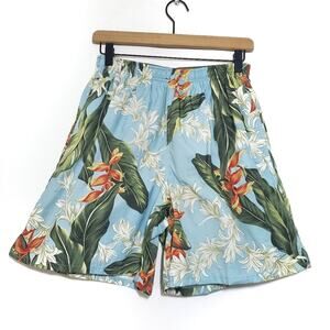 Speedo | Tropical Floral Print Swim Trunks with Pockets